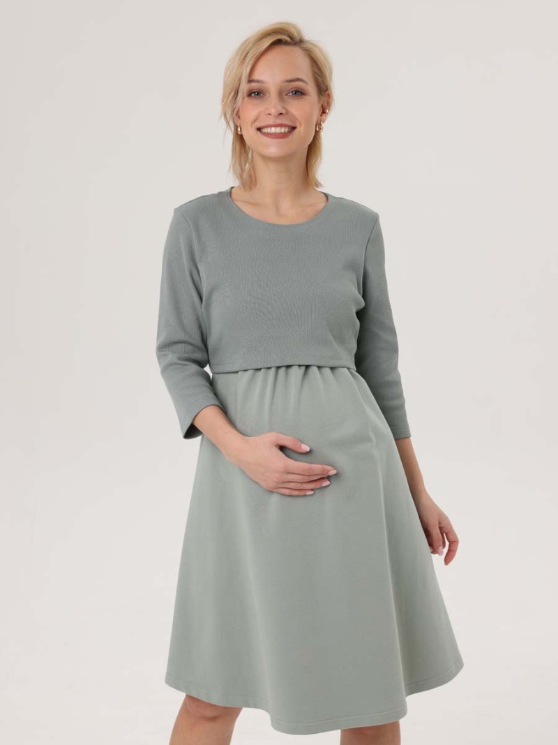 2-НМ 50014 Платье женское для беременных и кормящих женщин