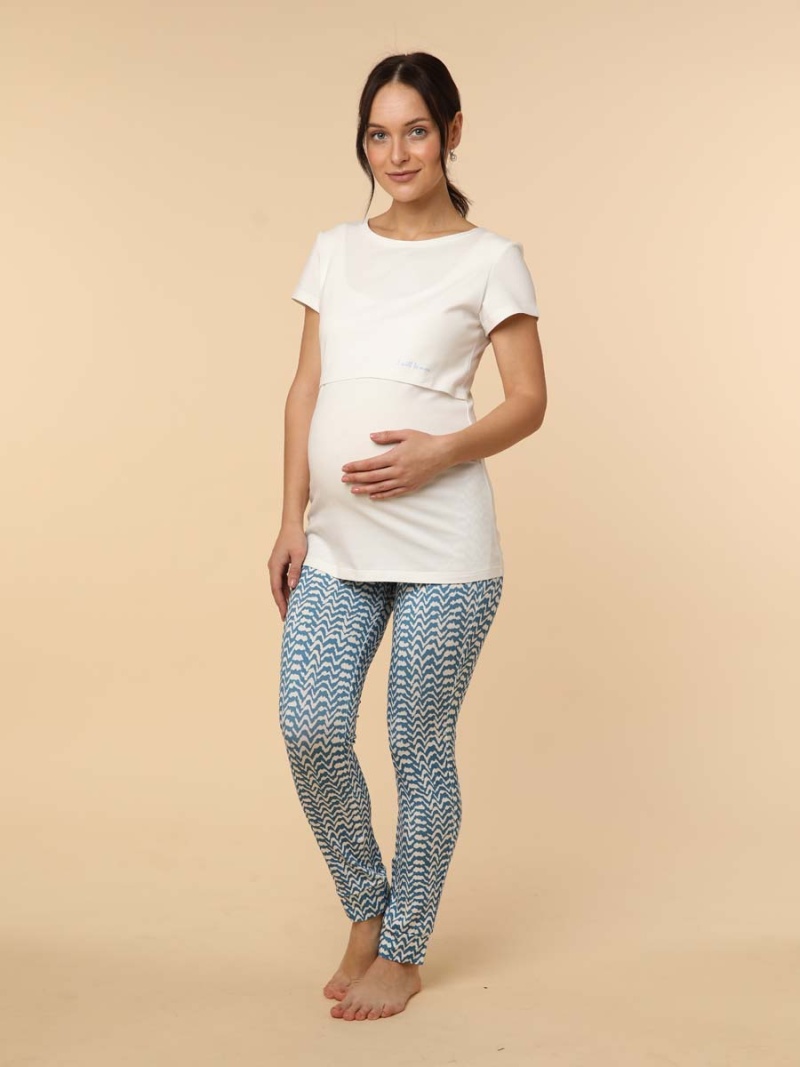 1-НМП 43237 Пижама женская для беременных и кормящих женщин