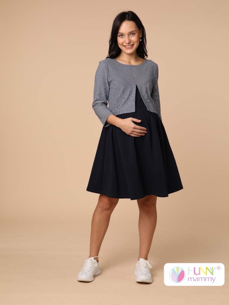 2-НМ 44014 Платье женское для беременных и кормящих женщин